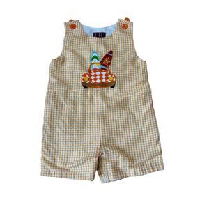 LIL CACTUS  surfer baby overalls, shorts, 18-24 Months